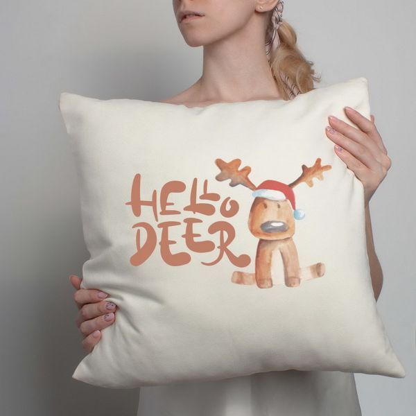 Подушка "Hello Deer", англійська BD-pil-12 фото
