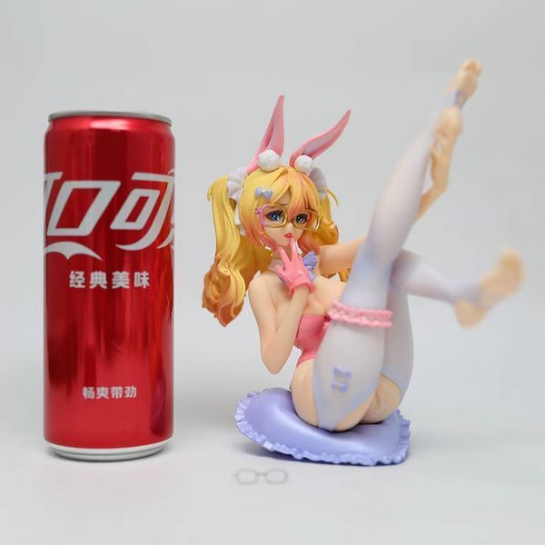 Фигурка Эро 18+ Девушка с заячьими ушками Rabbit Girl Pink ver. 16 см 3023946954 фото