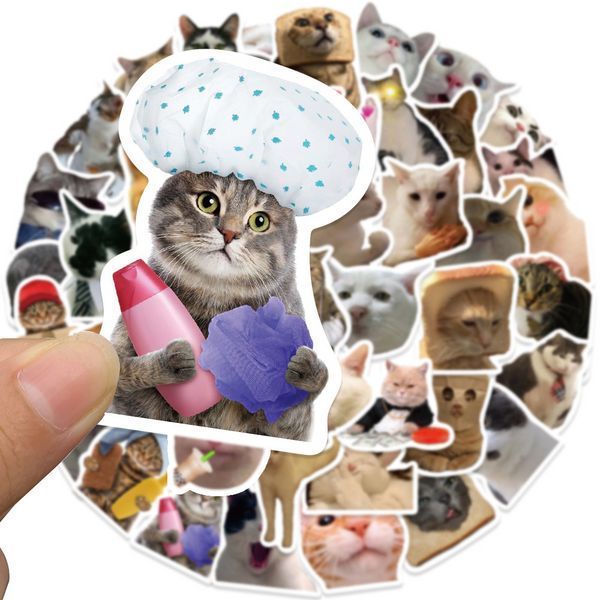 Стікерпак Котики Набір наклейок GeekLand Kitties 50 штук 2881874845 фото