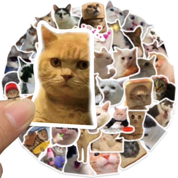 Стікерпак Котики Набір наклейок GeekLand Kitties 50 штук 2881874845 фото
