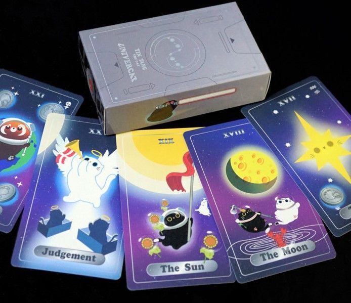 Карты Таро Инь Ян Кот Универкот Yin Yang Cat Univercat Tarot 2569389000 фото