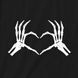 Подушка "Skeleton heart", Чорний 2603864223 фото 3