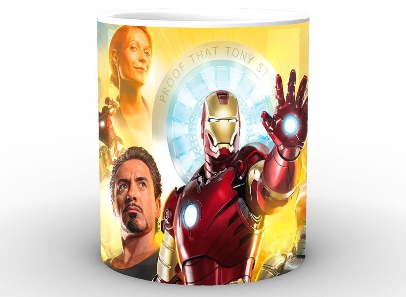 Кружка GeekLand біла Iron Man Залізна Людина постер IM.02.060 1757923132 фото