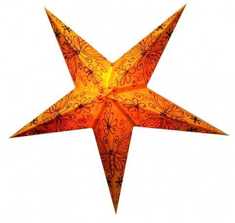 Светильник Звезда картонная 5 лучей ORANGE BUTTERFLY EMBD. 2504018949 фото