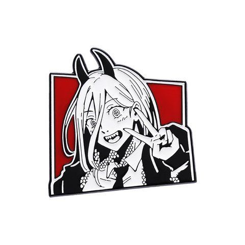 Значок Человек бензопила Павер Chainsaw Man Power 5 см P CM P 2358957270 фото