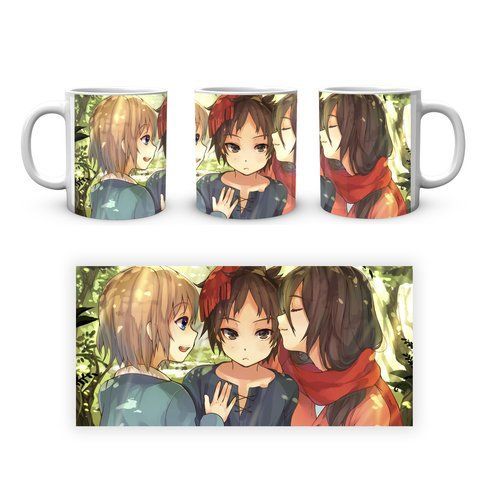 Кружка GeekLand Attack on Titan Атака Титанов Армин Эрен Микаса AOT 002.26 AOT 002.26 фото