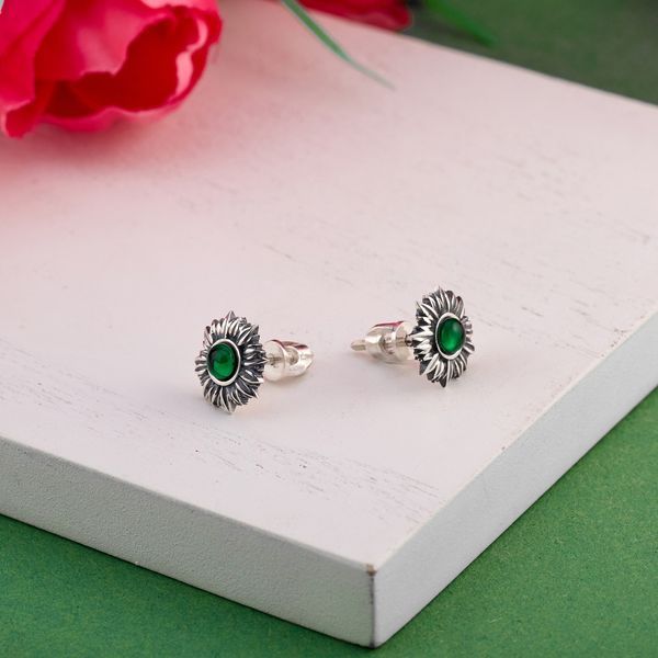 Пусети Соняшник Emerald 925 212-S04-5199s фото