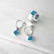 Сережки Мерехтіння dark aquamarine 925 26-11104S05-5032s фото 3