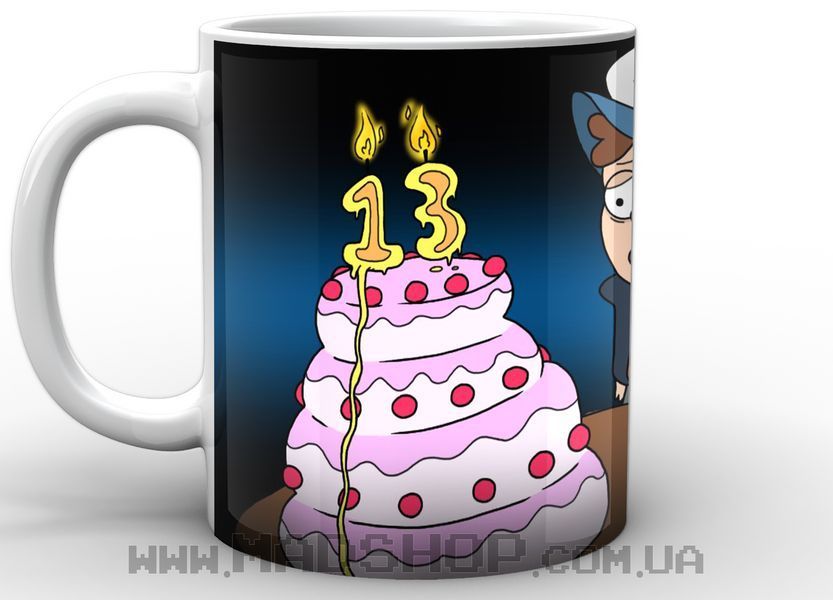 Кружка Gravity Falls Dipper and cake Mabel GF.02.03 фото