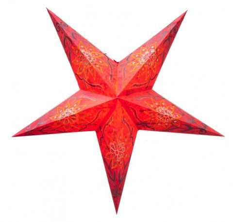 Светильник Звезда картонная 5 лучей RED FLOWER EMBD. 2504018950 фото