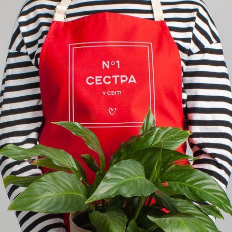 Фартук "Сестра №1 у світі", красный 2603848309 фото