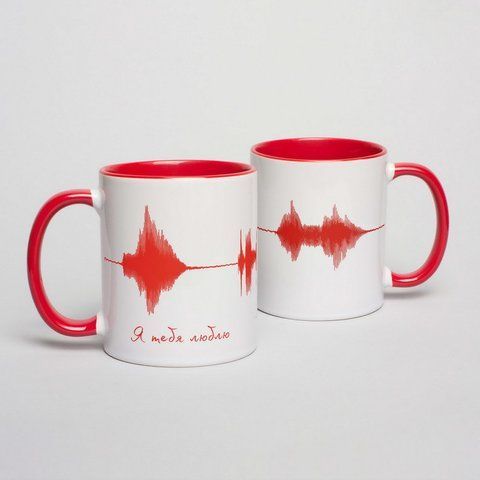 Кружка "Я тебя люблю", Червоний, Red, російська BD-kruzh-49 фото