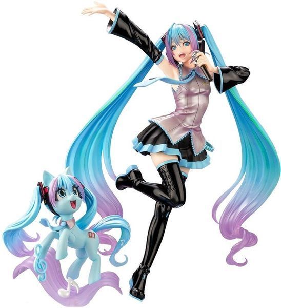 Фигурка Мой маленький пони Хацунэ Мику и пони My Little Pony Hatsune Miku and pony. 22 см CH MLP HMP 22 CH MLP HMP 22 фото