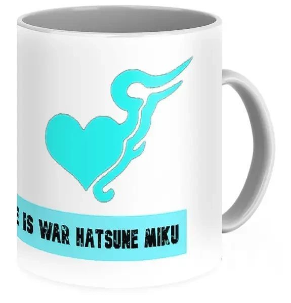 Кружка Вокалоиды Vocaloid Хацунэ Мику Hatsune Miku Love Is War Hatsune Miku Logo VC 02.05 VC 02.05 фото