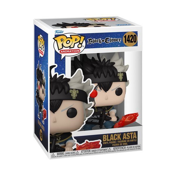 Фигурка Funko Pop Черный Клевер Чёрный Аста Black Clover Black Asta 10 см FP BC BA 1420 FP BC BA 1420 фото
