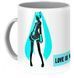 Кружка Вокалоиды Vocaloid Хацунэ Мику Hatsune Miku Love Is War Hatsune Miku Logo VC 02.05 VC 02.05 фото 1