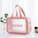 Прозрачная сумка-косметичка c ручками Washbag Pink 25см 2694612100 фото 1