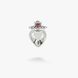 Кулон дукач Ягнус rose серебряный с розовым камнем 925 23-11505S07-5061p фото 2