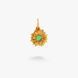 Кулон серебряный Подсолнух с зеленым камнем Peridot Gold 221-SG18-5203k фото 4
