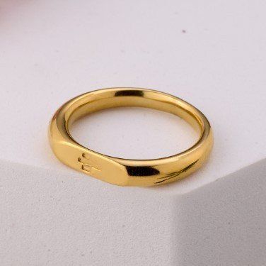 Кольцо позолоченное Тайнопись 925 Gold 16 размер 2679444589 фото