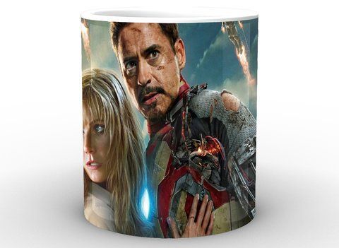 Кружка GeekLand белая Iron Man Железный Человек тони и пеппер IM.02.066 1757923135 фото