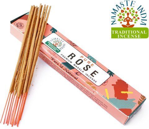 Ароматические палочки Роза Namaste India Pure Rose 2826884315 фото