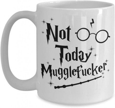 Оригінальна чашка Not Today Mugglefucker Harry Potter 2026300985 фото