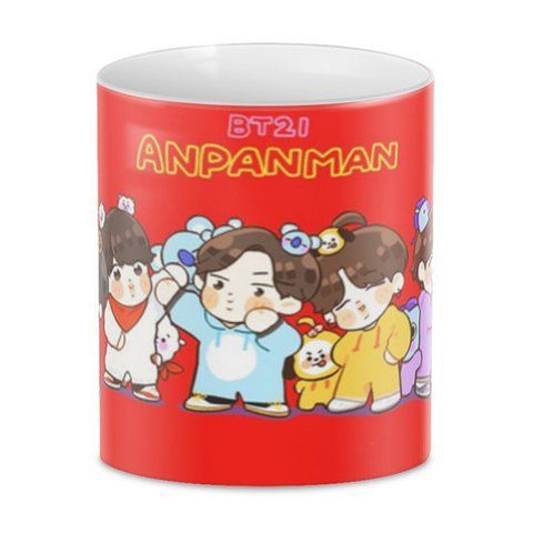 Кружка GeekLand&nbsp;Bangtan Boys BTS жду тебя Анпанман BTS.02.15 1757922509 фото