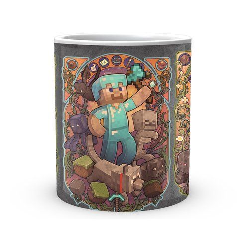 Кружка GeekLand Minecraft Майнкрафт Стив И Криперы MС.02.368 1683902868 фото