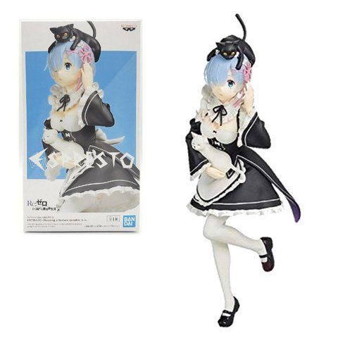 Фигурка Banpresto&nbsp;Rеm Re Zero Рем Жизнь в альтернативном мире с нуля с котами 22.0 см&nbsp;WST anime RZ 22.114 WST anime RZ 22.114 фото