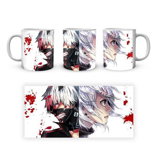 Кружка Geek Land белая Tokyo Ghoul Токийский гуль 2 героя TG.02.035 TG.02.035 фото