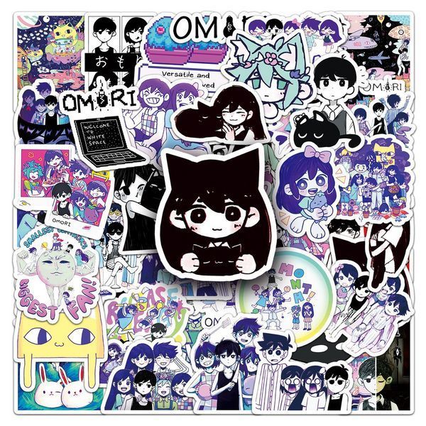 Стикерпак Омори Набор наклеек GeekLand Omori 50 штук 2881880157 фото