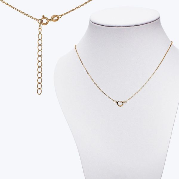 Колье цепочка с сердцем позолоченное Признание Gold 925 38см+5см 5214-01SG-001 фото