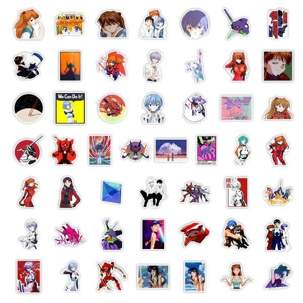 Стікерпак Євангеліон Набір наклейок GeekLand Evangelion 50 штук 2897339896 фото