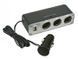 Разветвитель прикуривателя на 3 гнезда с USB 100396 фото 1