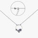Колье серебряное Барвинок Sapphire 925 Zirkon 40см+5см 2911958455 фото 1