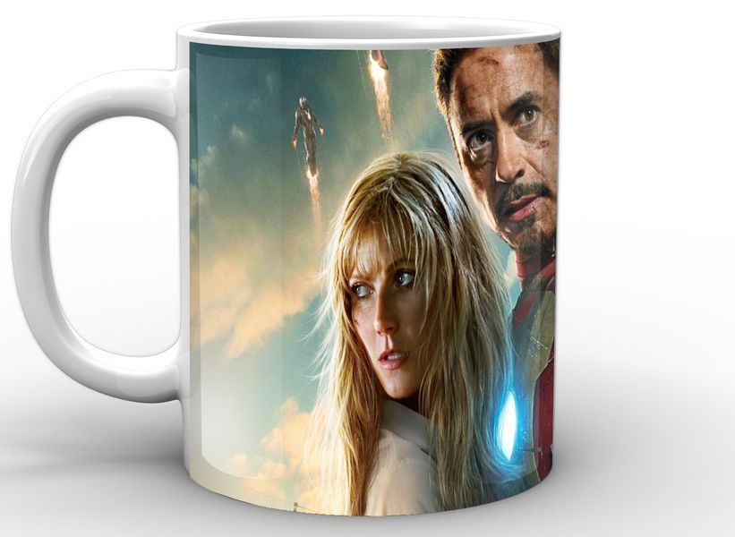Кружка GeekLand біла Iron Man Залізна Людина тоні та пепер IM.02.066 1757923135 фото