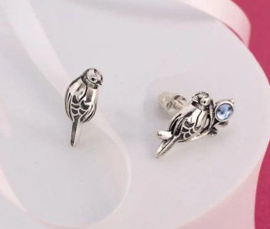 Серебряные серьги пусеты Соловейко Light Sapphire 925 216-S17-5200s фото