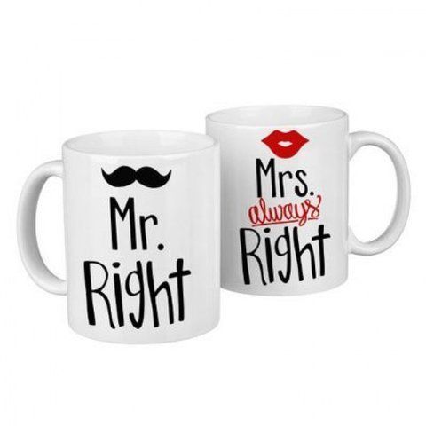 Парные чашки Mr. Right & Mrs. Always Right 126940 фото