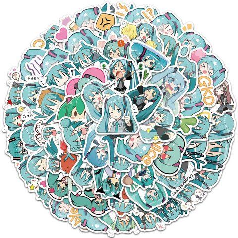 Стикерпак Хацуне Мику Набор наклеек GeekLand Hatsune Miku 60 штук 2881878513 фото