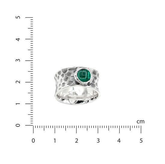 Кільце срібне із зеленим каменем Цефеїду emerald 6мм 925 20 розмір 136-11102S04-5073k фото