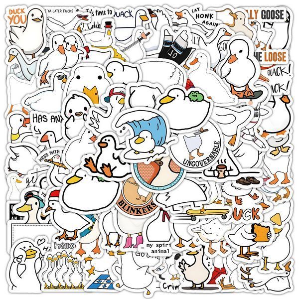 Стикерпак Утка Набор наклеек GeekLand Duck 100 штук 2950126286 фото