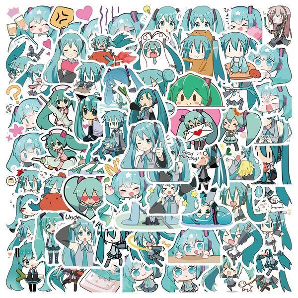 Стикерпак Хацуне Мику Набор наклеек GeekLand Hatsune Miku 60 штук 2881878513 фото
