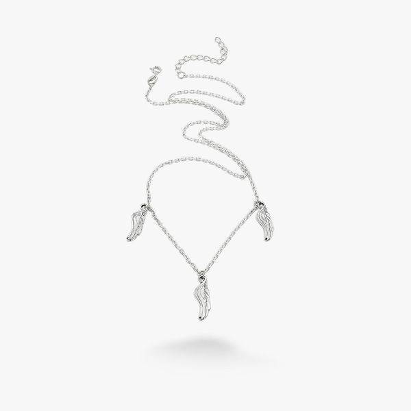Колье-цепочка серебряное Крылья Сокола Трио. Totem 925 45см+5см 133-S-5122-3k фото