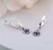 Серьги серебряные Барвинок Sapphire 925 Zirkon 2911958460 фото 2