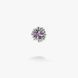 Срібна брошка значок у формі квітки Соняшник Amethyst 925 Zirkon 263-S23-5194b фото 2