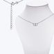 Кольє ланцюжок з фіанітами срібне Разом Rhodium 925 40см+5см 5215-01SR-754-1 фото 2