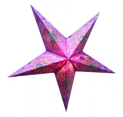 Светильник Звезда картонная 5 лучей PURPLE FLOWER EMBD. 2504018953 фото