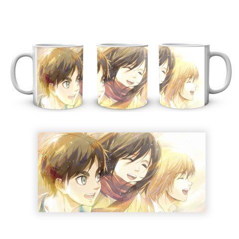 Кружка GeekLand Attack on Titan Атака Титанов Эрен Микаса Армин AOT 002.30 AOT 002.30 фото