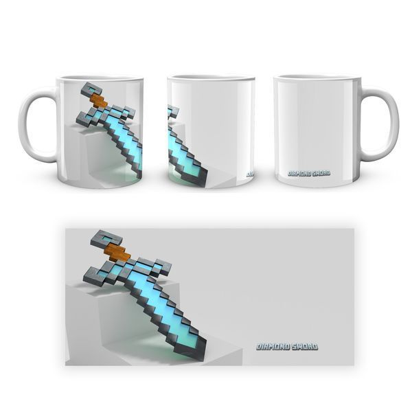 Кружка GeekLand Minecraft Майнкрафт Алмазный меч MС.02.370 1683902870 фото